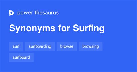 surfing synonym